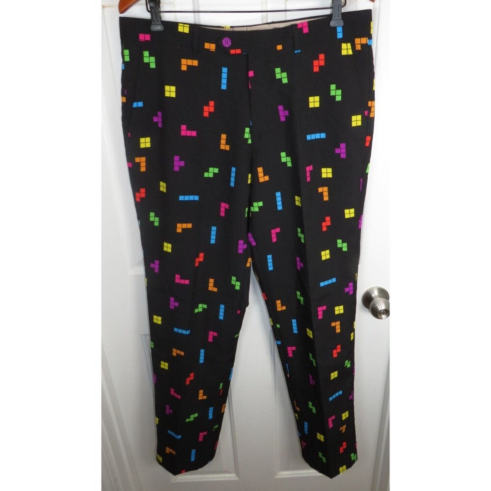 Tetris OppoSuits AOP Men's Slacks Fun Novelty 342x33L - NWOT